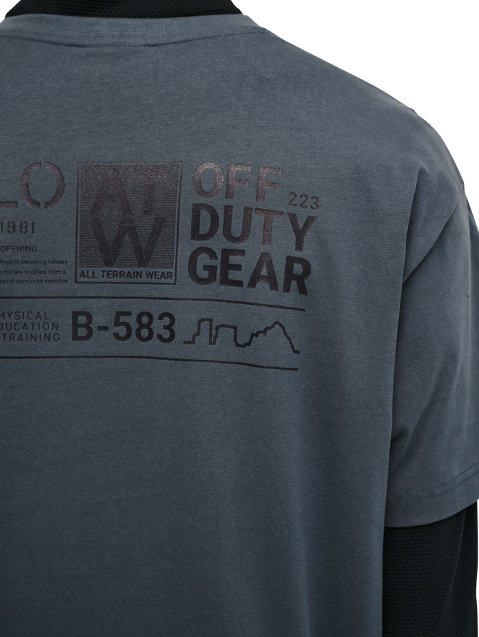 HALO GRAPHIC T-SHIRT 03, DARK SLATE, model